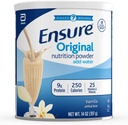 Ensure Original Nutrition Shake Powder with 9 grams of protein, Meal Replacement Shakes, Vanilla, 14 oz