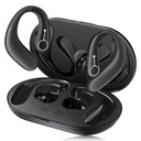 補聴器、Bluetoothのシニア向けOTC補聴器、ノイズキャンセレーションで充電式補聴器、モデレート難聴のための補聴器(ブラック)