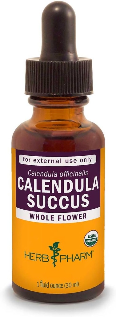 Herb Pharmはマイナーな苦痛サポートのための有機性Calendula Succusの液体のTopicalのエキスを- 1つのOunce証明しました