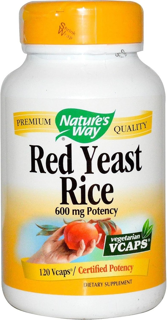 Nature's Way Red Yeast Rice, 500mg 120 Vegetarian Capsules