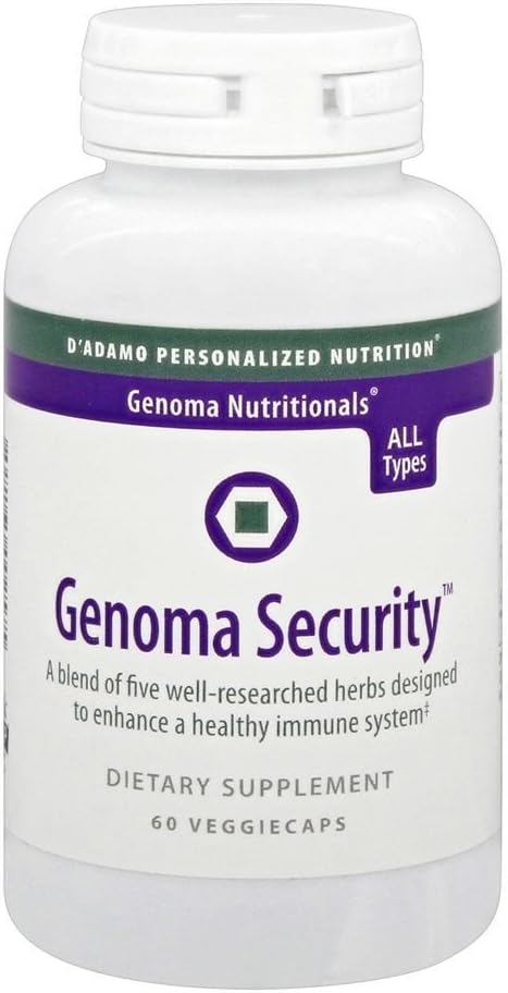D'Adamo Personalized Nutrition Genoma Security, 60 Count