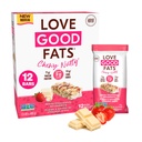 愛 良い脂肪 chewy Nutty 白 Chocolatey Strawberry Keto Bars - 低い Carb Protein Snacks - 12 パック (1.59oz/45g 各バー)