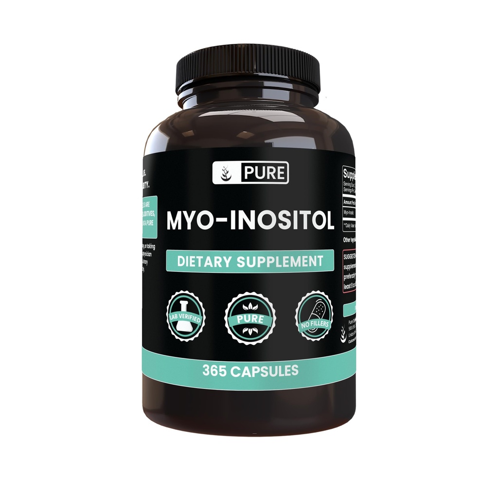 Myo-Inositol (365のカプセル)マグネシウムか米の注入口無し、常に純粋、実験室は確認しました