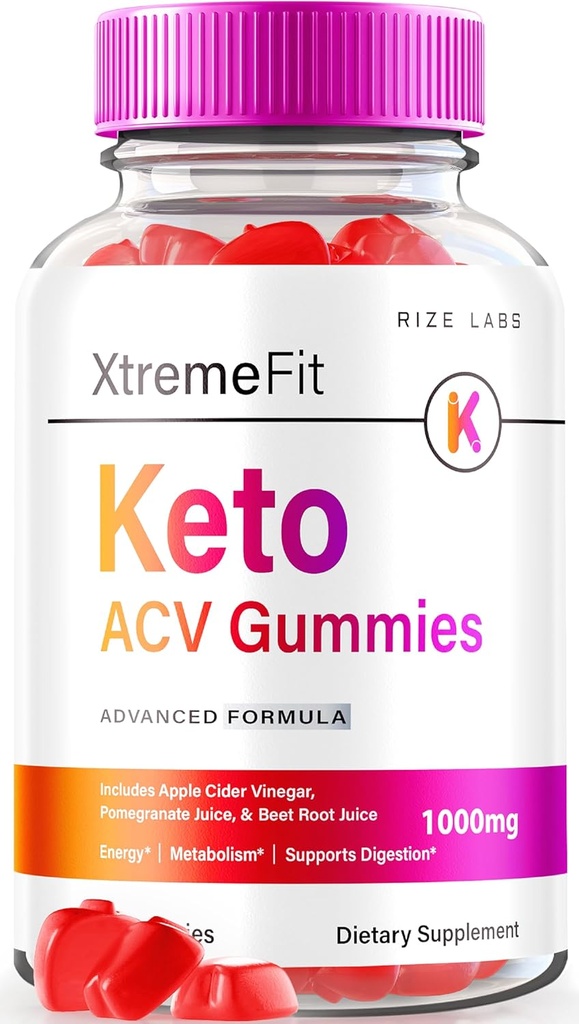 レイズラボ - 高度な減量のためのXtremefit Keto ACVガミー、高度な式、Apple Cider Vinegarサプリメント(60ガミー)