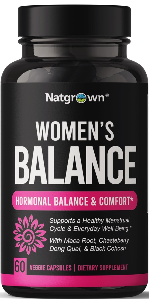女性PMSのためのNatgrownのホルモンのバランス及び妊活ホルモン及び月経サポートのためのMenopauseの補足は、救助の熱いフラッシュを助けます-マカの根、バイテックス、ドン・キー及び黒いCohoshの複合体-Veganのカプセル