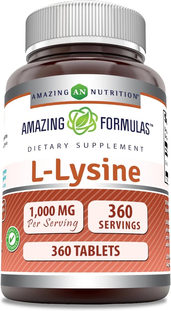 アメージングフォーミュラ L-Lysine 1000 Mg | 360錠 | ダイエットサプリメント