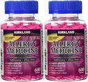 Kirkland Signature Allergy Medicine Diphenhydramine HCI 25 mg - 600 Minitabs - 2 Pack