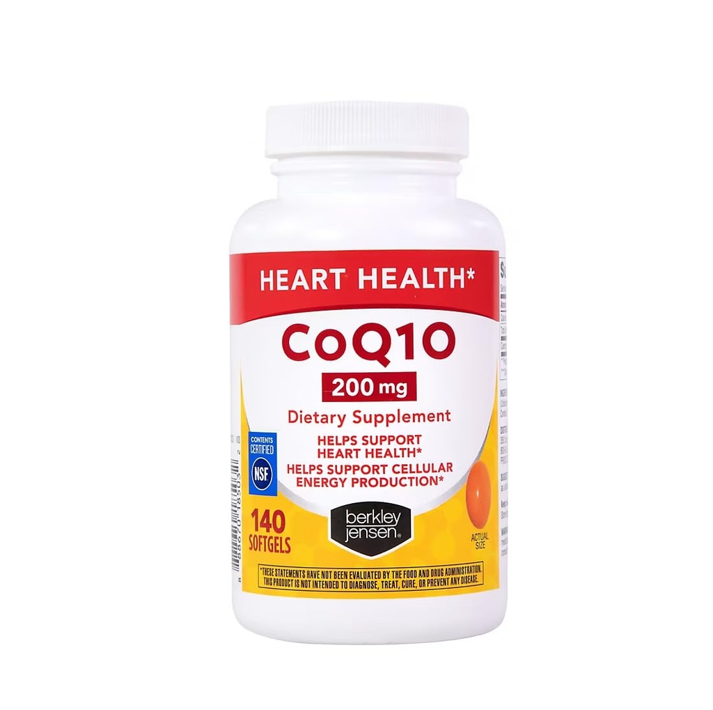 Berkley Jensenの食事療法の補足、Coq10、200のmg、140の計算