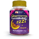 Gummy ZZZs Melatonin - 睡眠グミー5mg - イチゴの味 - 90カウント - ビーガンフレンドリー、ゼラチンとグルテンフリー - ハラールとコーシャ認定 - 男性と女性のためのナイトタイムグミー