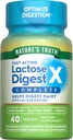 Nature's Truth Lactose Digest Pills Fast Acting | 大人の方 | ラクターゼ酵素で | ヴィーガン、非GMO&グルテンフリーサプリメント