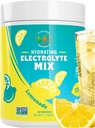 Electrolyte Powder – Zero Sugar Lemon Hydration Mix | 90 Servings | Keto, Vegan, Gluten-Free | Natural Electrolytes for Muscle Recovery, Energy & Immune Support | Electrolyte Drink for Women
