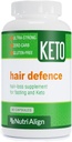 ケトとファスティングのためのNutri-Align Hair Defence Biotin Complex | 90カプセル | 高強度髪成長バイオチン - カプセル当たり2500mcgバイオチン | ビタミンA、葉酸&カルシウム