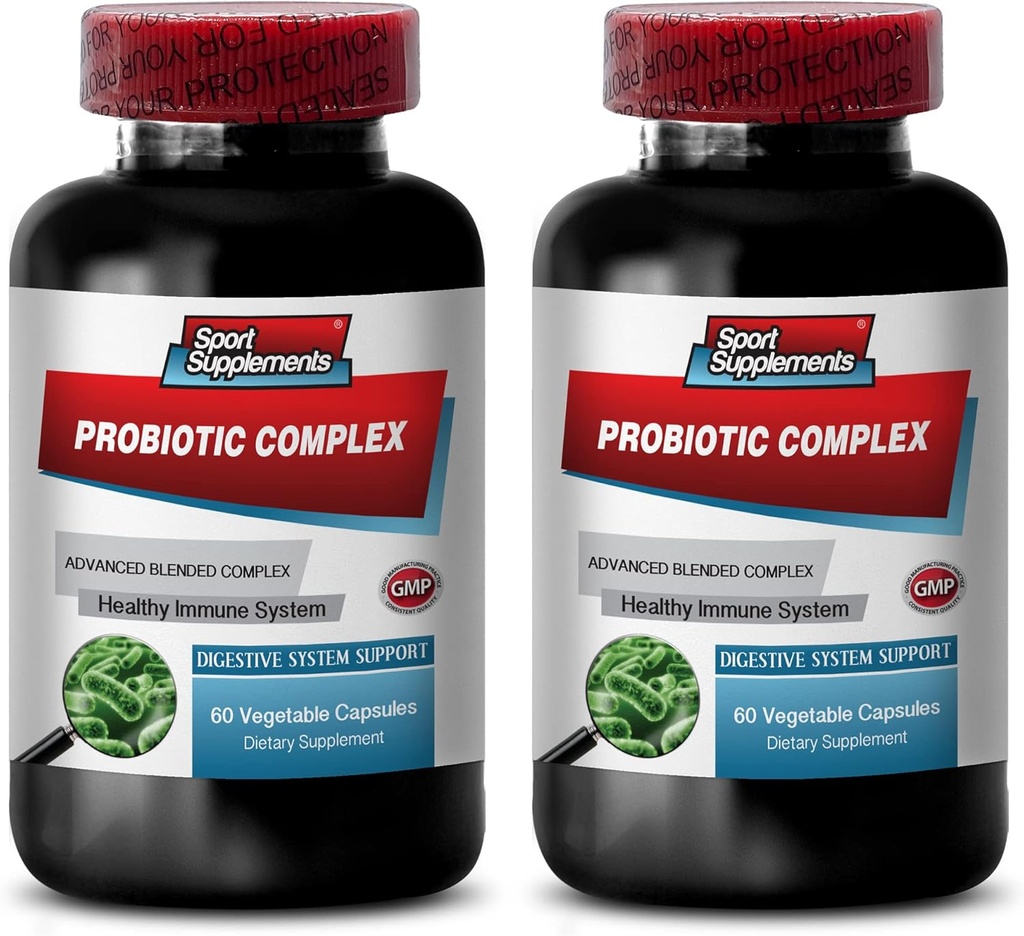 健康な消化 - 消化器系のためのPROBIOTICの高度の混合された複合体 - Probiotic Bacillusの消化器補足、bifidobacteriumの乳液、プロバイオティック多酵素の消化器方式、2B 120の帽子