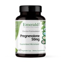 EMERALD LABS Pregnenolone 50mg - 脳の健康、免疫サポートとホルモンバランスを助けるための優れたウェルネスサプリメント - グルテンフリー - 60野菜カプセル(30日の供給)