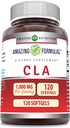 アメージングフォーミュラ CLA アミノ酸サプリメント | 1000 Mg / サービング | Softgels | Non-GMO | Gluten-Free | 米国製(1パック、240 カウント)