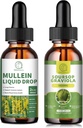 肺のためのMulleinの低下、LungのクレンジングのためのMulleinの葉のエキス1000MG及びSoursop Graviolaの液体は1800mgのセルの再生のためのエキスを残します