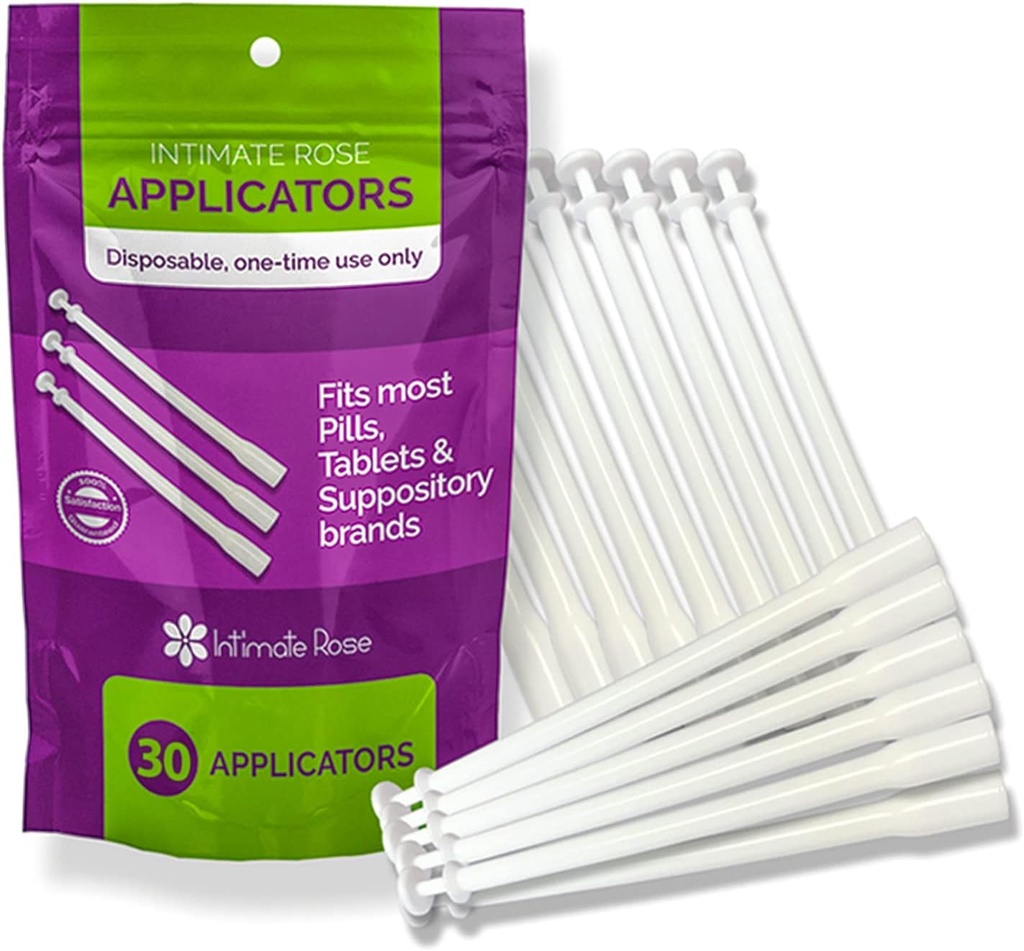 刺激的なローズ30のカウント腟の坐骨のアプリケーター、個人的に包まれた、使い捨て可能なアプリケーター - ほとんどのホウ素酸の坐剤および多く、から、30のパックに合います