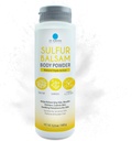 Dr. Robaina Sulfur Balsam ボディパウダー – かゆみの皮膚、湿気のコントロール、臭気の救済のためのトリプル アクション パウダー – 湿疹と乾癬の敏感肌に適した – 米国製