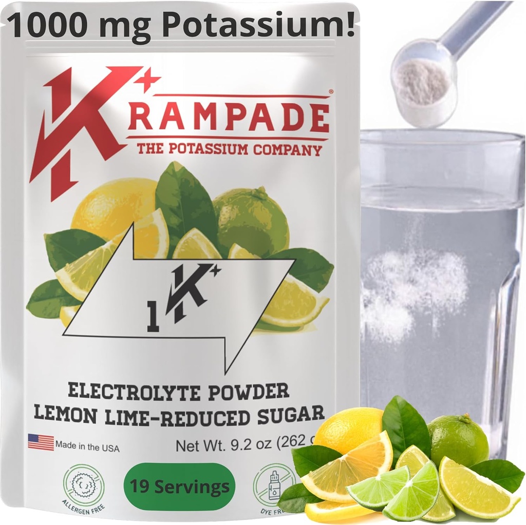 Krampade 1Krsのカリウムの粉の飲み物の組合せ  1000のmg  の水和およびクランプ防止