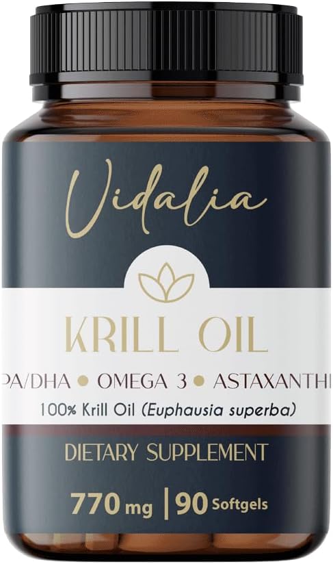 Vidaliaは、FOSPHOLIPIDS、Coteline、ASTAXANTHINの含有量が高いAntarctic Krill Oilから得られるOmega-3の強力なソースを提供し、優れたバイオアベイラビリティを提供します。 重い金属を放して下さい。