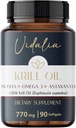 Vidaliaは、FOSPHOLIPIDS、Coteline、ASTAXANTHINの含有量が高いAntarctic Krill Oilから得られるOmega-3の強力なソースを提供し、優れたバイオアベイラビリティを提供します。 重い金属を放して下さい。
