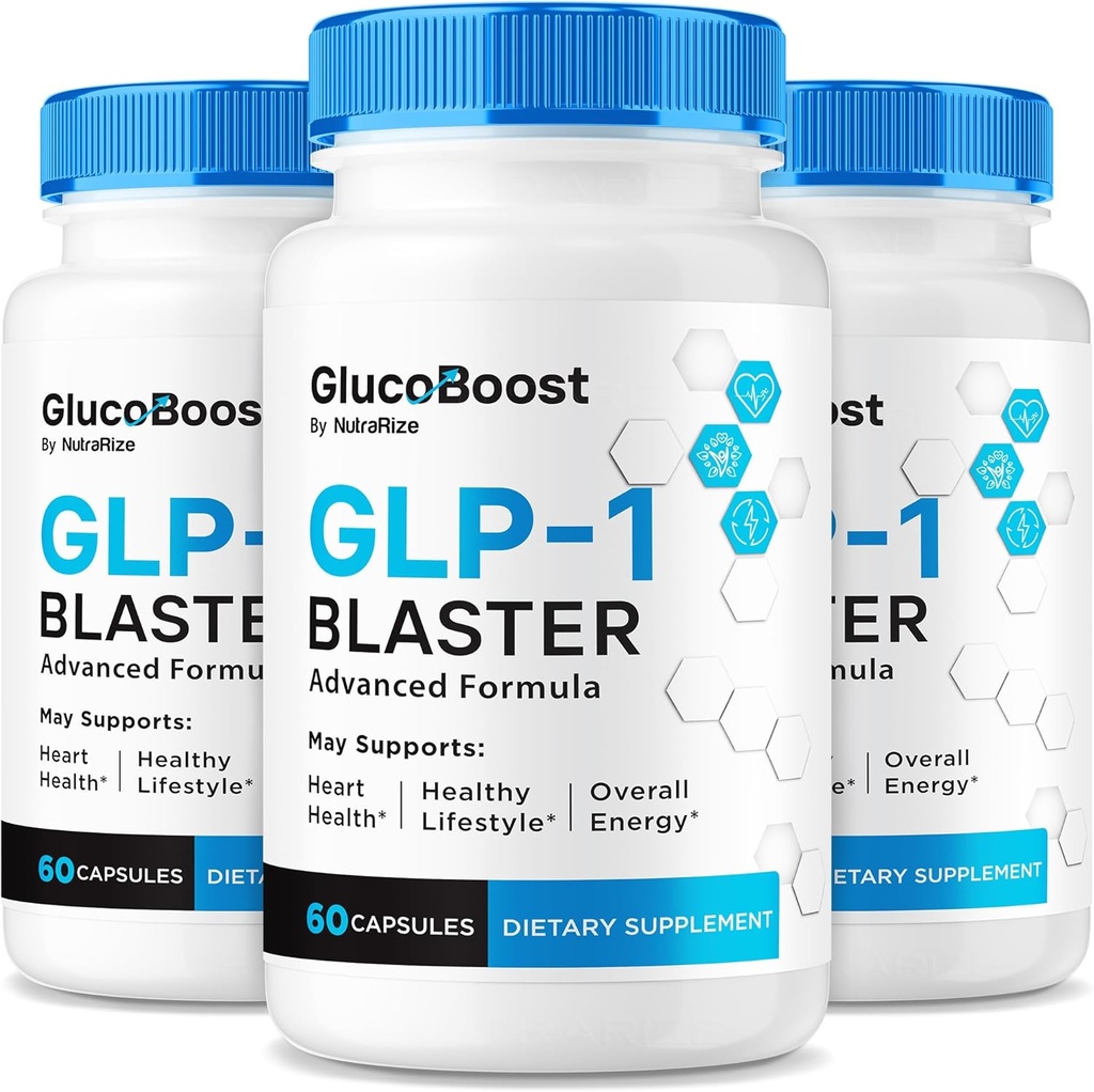 (3パック)GlucoBoostカプセル、公式GlucoBoost GLP-1ブースター、安定した健康的なレベルを維持するためのすべての自然式、プレミアム血液サポートビタミン、Glucoブーストレビュー(180カプセル)