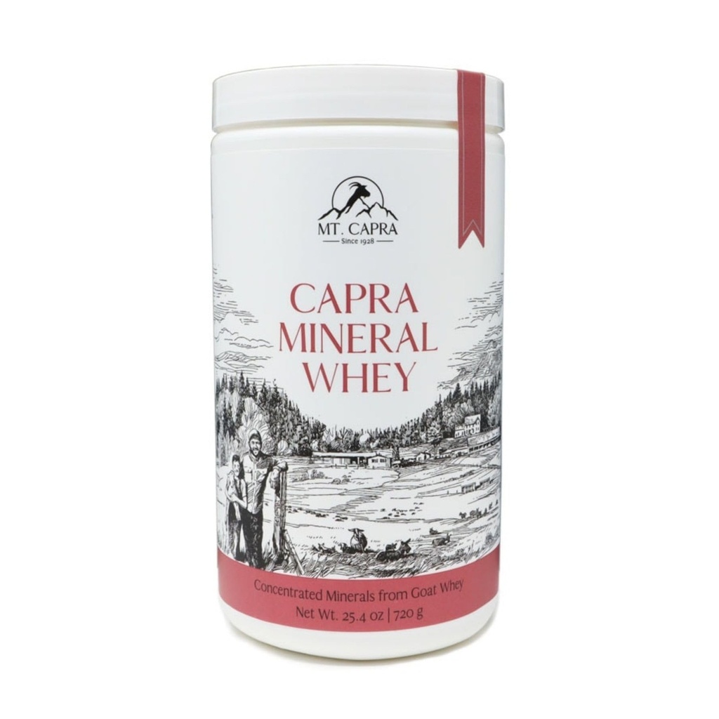 Mt. Capra Mineral Whey | 全食品・バイオ・アベイラブル・ミネラル・電解質パウダーサプリメント ゴット・ミルク・ウィー 豊富なカリウム・アルカライズ | 28 サービング - 25.4 oz