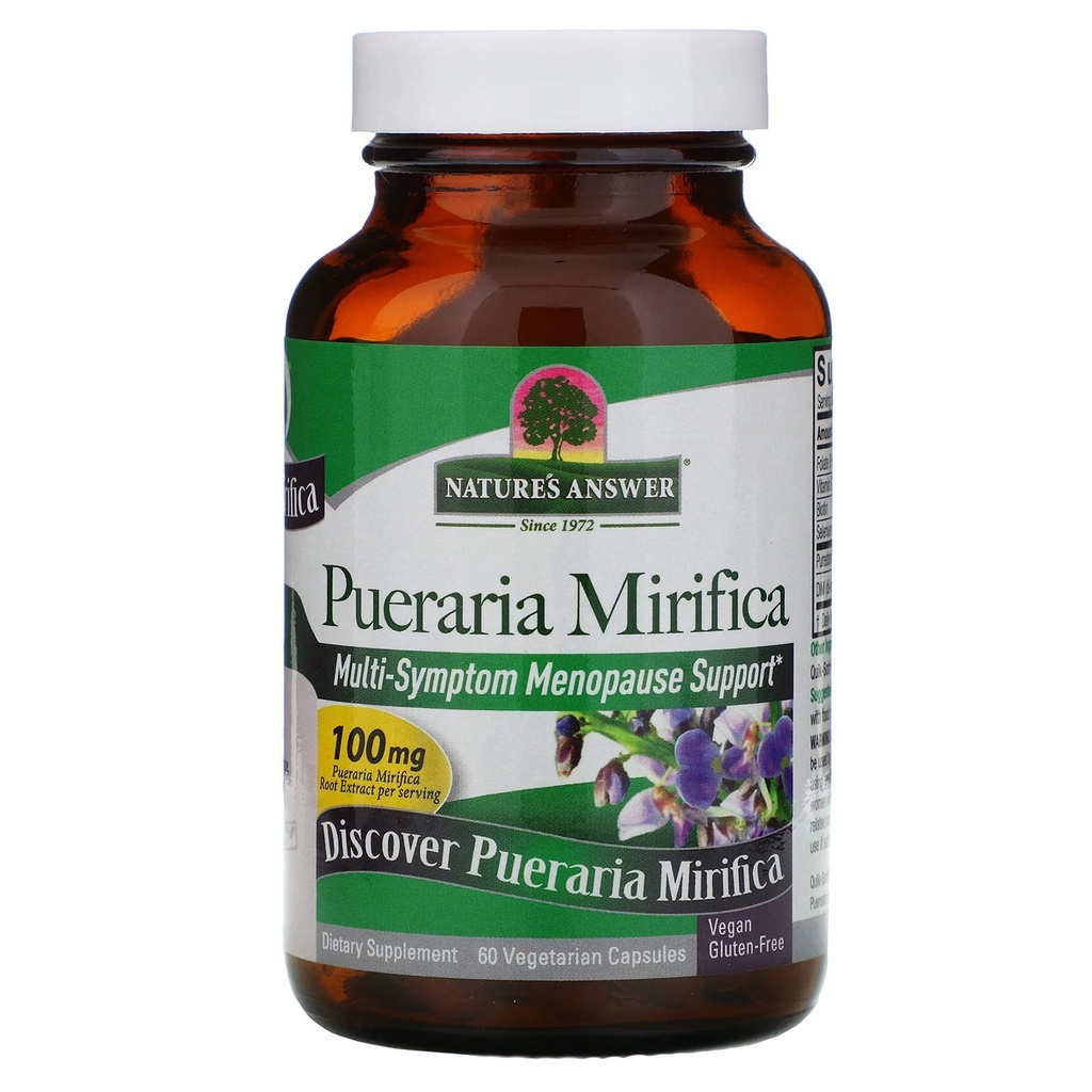 Nature's Answer Pueraria Mirificaベジタリアンカプセル、60カウント