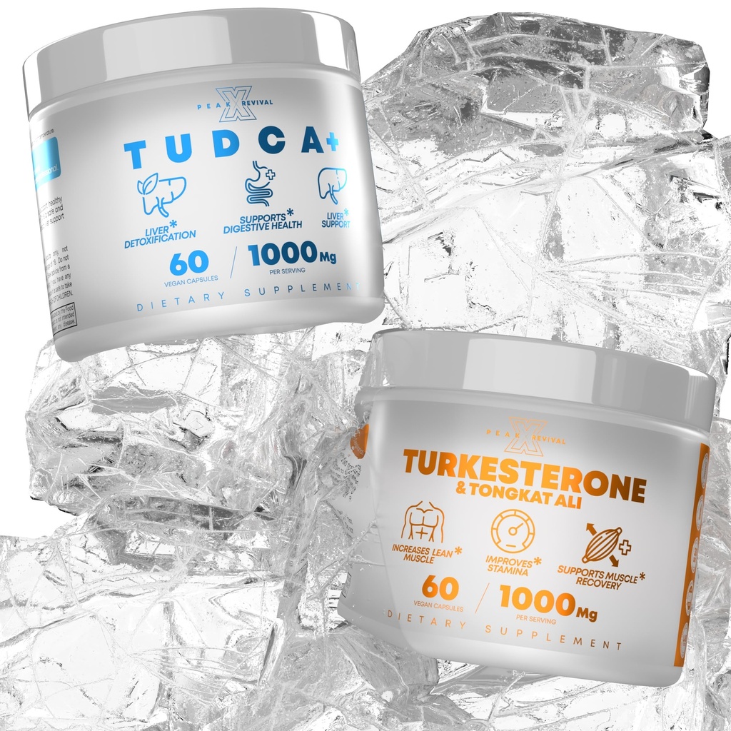 TUDCA + 1000mgの肝サポートのためのBileの塩の補足+ Turkesterone及びTongkat Ali 1000mgの増加のスタミナ(60のカプセル)