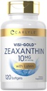 カーライルゼアキサンチン10mg | 120 Softgels | ルテインによる眼の健康サポート | 非GMO、グルテンフリーサプリメント