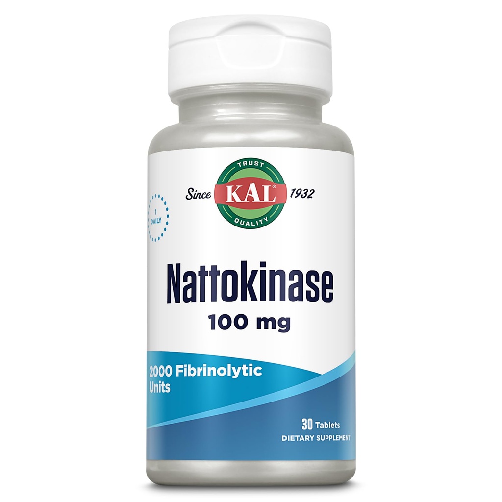 Kal 100 Mg Nattokinaseのタブレット、30の計算