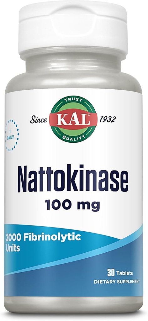 Kal 100 Mg Nattokinaseのタブレット、30の計算