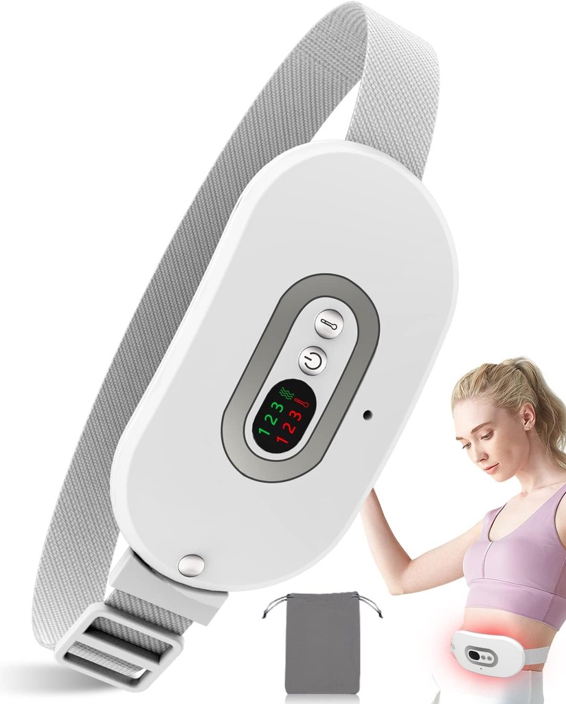 周期のためのヒート パッド FSA HSA の適性は承認しました、月経クランプ救助のための携帯用ヒート パッド、背部のための 3 つの熱レベルが付いている電気コードレス ヒート ベルト、腹、胃、ギフトの女性の少女