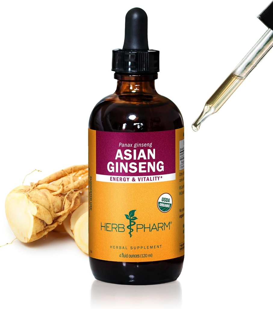 ハーブ Pharm アジア (Panax) Ginseng 液体抽出物 エネルギーおよびスタミナ サポート - 4 の Ounce