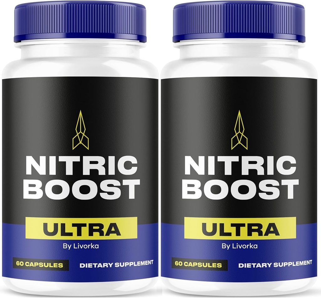 LIVORKA Nitric Boost Ultra Powder カプセル、高度な式 - 120 カウント(2 ヶ月の供給) - 2 パック