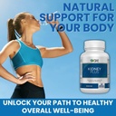 生命の井戸:クランベリーエキス、Astragalus Root、全体的な井戸のためのJavaの茶葉及び酸化防止剤とのKidney Plus 600mgは、健康な腎臓機能を助けます及び尿路のウェルネス、60のカプセル