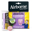 AirborneのElderberryのエキス+ビタミンC 1000mg (サービングごとの) - Effervescentのタブレット(箱の20の計算)、ビタミンA C E、亜鉛、Seleniumの砂糖が付いているグルテンフリーの免疫サポート補足、