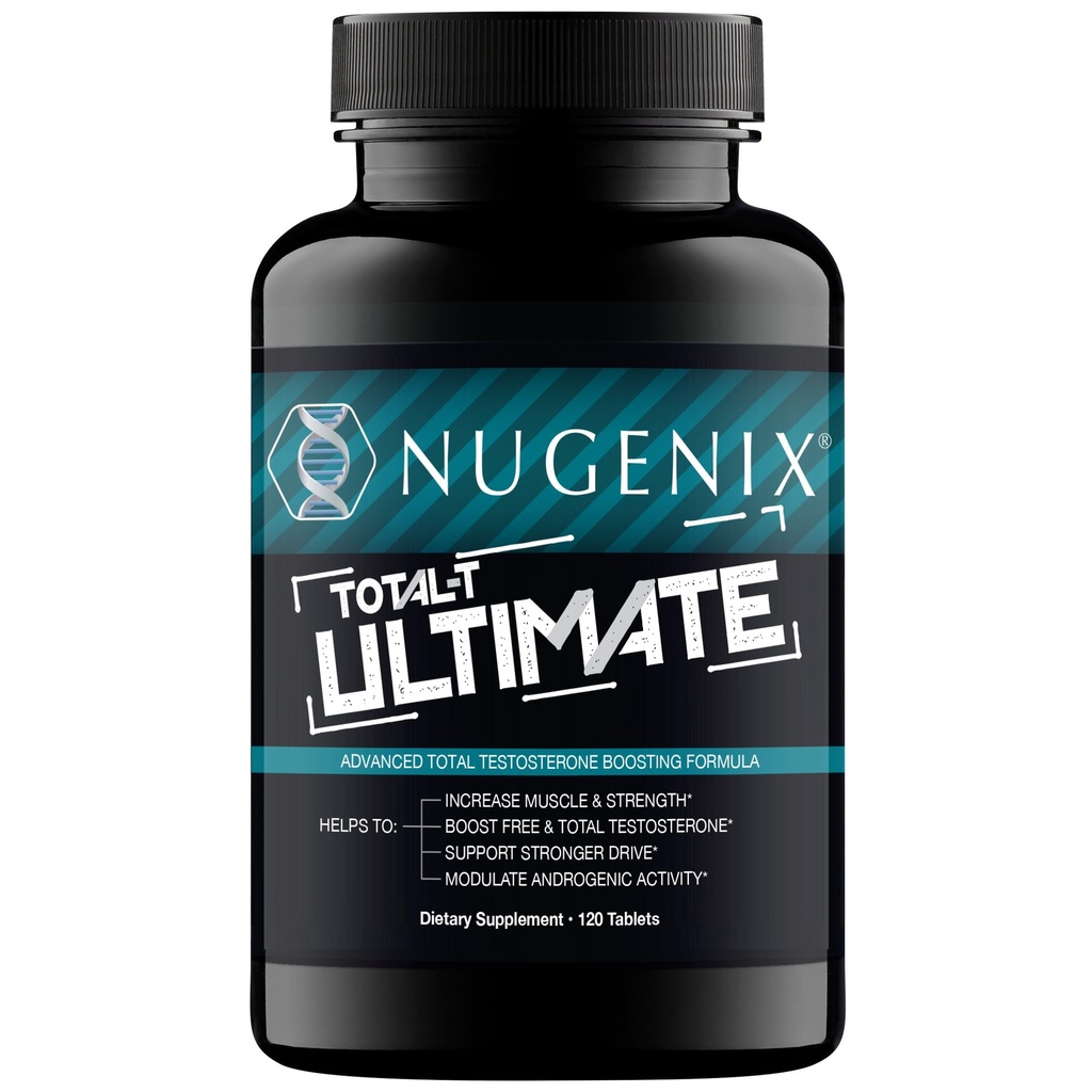 Nugenix Total-T Ultimate - 男性の上級無料および総テストステロンブースター - 120錠