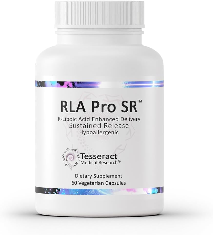 Tesseract RLAのプロSR、Lipoicの酸の補足、60のカプセル、Sustained-Release R-Lipoicの酸、Boosts Mitochondrial及び細胞エネルギー、アミノ酸の代謝サポート、hypoallergenic