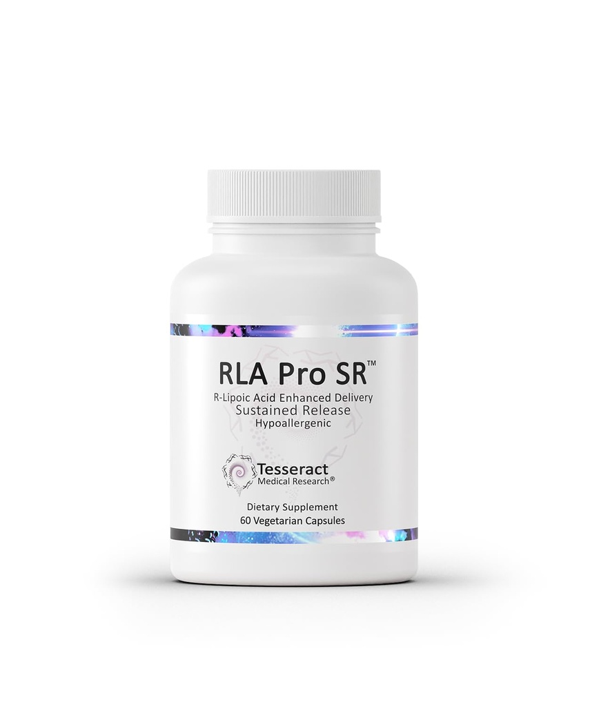 Tesseract RLAのプロSR、Lipoicの酸の補足、60のカプセル、Sustained-Release R-Lipoicの酸、Boosts Mitochondrial及び細胞エネルギー、アミノ酸の代謝サポート、hypoallergenic