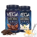 Vegaスポーツプレミアムプロテインパウダーバンドル、チョコレート+バニラ、植物ベースのプロテインパウダーポストワークアウト - 認定ビーガン、ベジタリアン、ケトフレンドリー、グルテンフリー、乳製品無料、BCAAアミノ酸