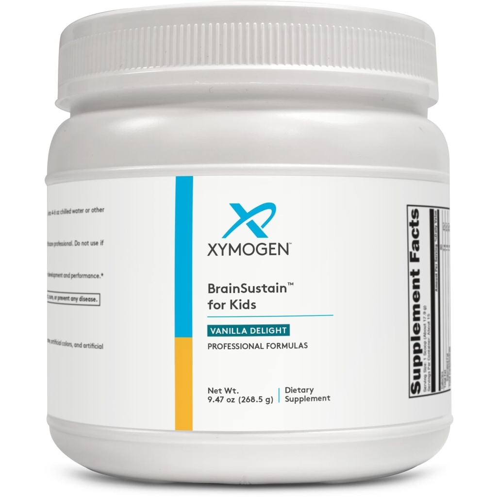 子供のためのXYMOGEN BrainSustain - N-Acetyl-L-Cysteine、Alpha Lipoicの酸およびDHAは子供のための焦点サポート-記憶および焦点のための頭脳の補足-非GMO、Gluten、大豆+乳製品なし(9.47のoz)を焦点を合わせます