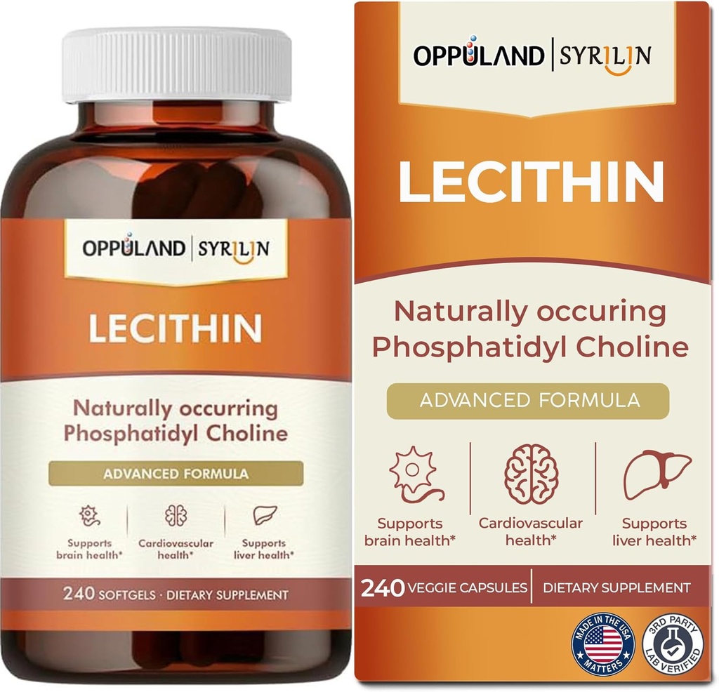 Lecithin-240 Softgels-サポート脳の健康