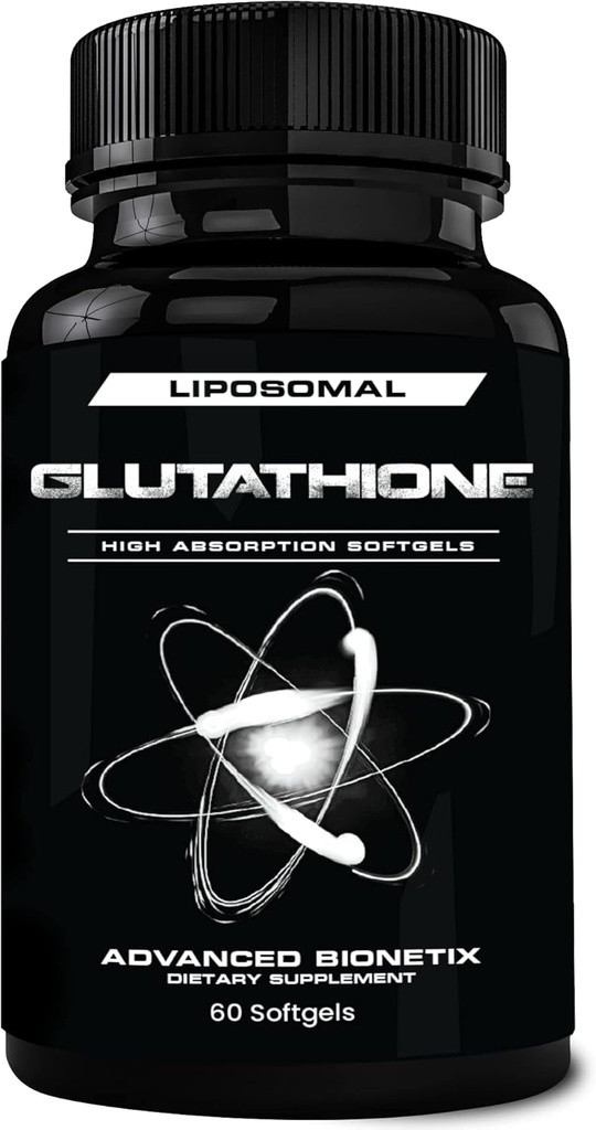 850mgリポソームグルタチオンサプリメント | 60 Total Liposomal Softgels | Antioxidant Supplement w/Gluta-IVTM, 100X 粉末グルタチオン吸収