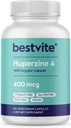 BESTVITE Huperzine A 400mcg (120 ベジタリアンカプセル) - ない Stearates - 完全菜食主義者の非GMO - グルテンフリー