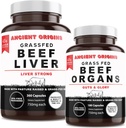 Ancient Origins Grass Fed Beef Organs (180 Count) and Liver (360 Count)