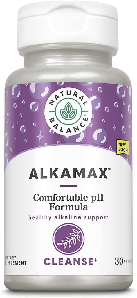 Natural Balance AlkaMax Capsules | pH Booster w/Calcium, Magnesium & Potassium | Formulated to Help Neutralize Acidity | 30 CT