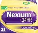 ネクシウム 24HR の酸の減力剤の胸当ての救助は、フルクエント ハートバーン、Esomeprazole の Heartburn の薬からの一日そして全夜保護のためのカプセル- 28 の計算---