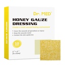 Medの蜂蜜のガーゼのドレッディング、2" x 2" (10 PCS/Box)マイナーな異常のための蜂蜜の医学の包帯の傷の心配のパッチ、切口、ひもおよび傷の治癒、化学薬品および薬剤のための焼跡は放します