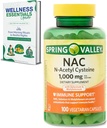 NACサプリメント N-アセチルシステイン|1000mg、100カウント|免疫サポート、ベジタリアンカプセル|グルテンフリー、大豆フリー、ラクトースフリー|セレンとモリブデン付き